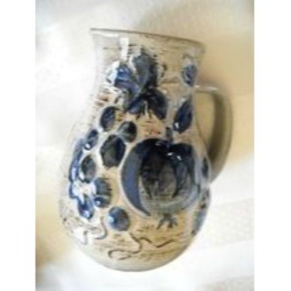 VINTAGE Made in West Germany Fruit Pattern Pitcher Creamer Blue 419-14 - Picture 3 of 6